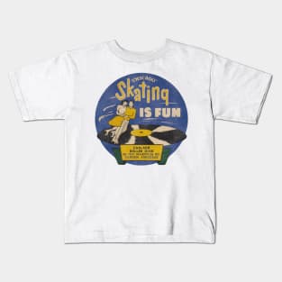 Skating is Fun Cam-Ark Roller Rink Vintage Defunct Skating Club Kids T-Shirt